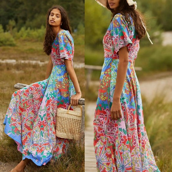 NWT! Anthropologie Amandine Maxi Dress - ROOPA PEMMARAJU - Picture 4 of 6